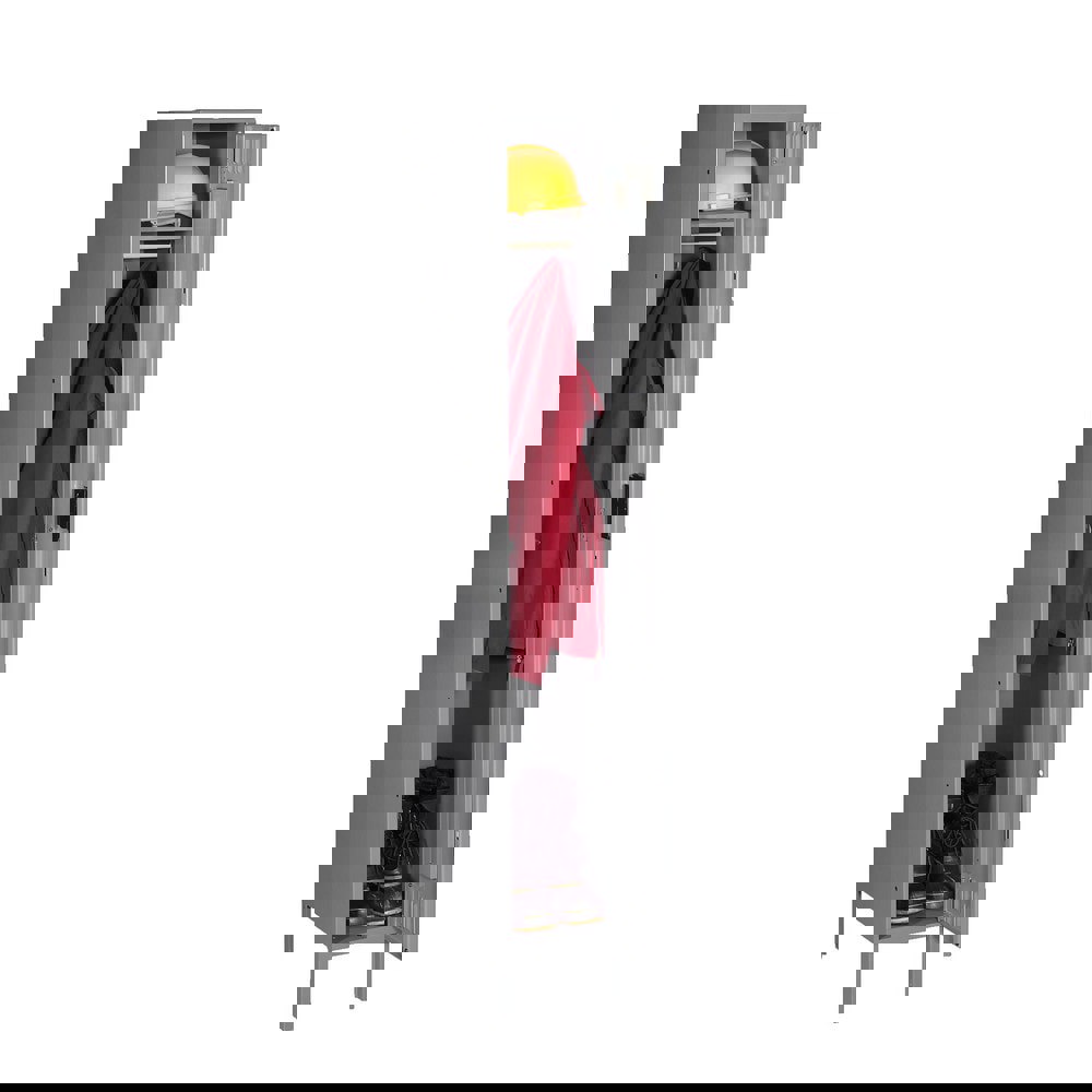 Single-Tier Locker with Legs, One Locker with Hat Shelf and Coat Rod, 12w x 18d x 78h, Medium Gray